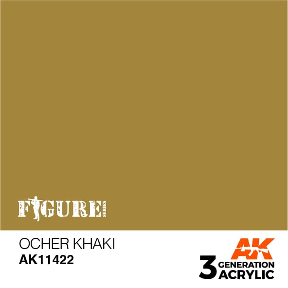 Figures Series: Ocher Khaki 3G Acrylic Paint 17ml Bottle