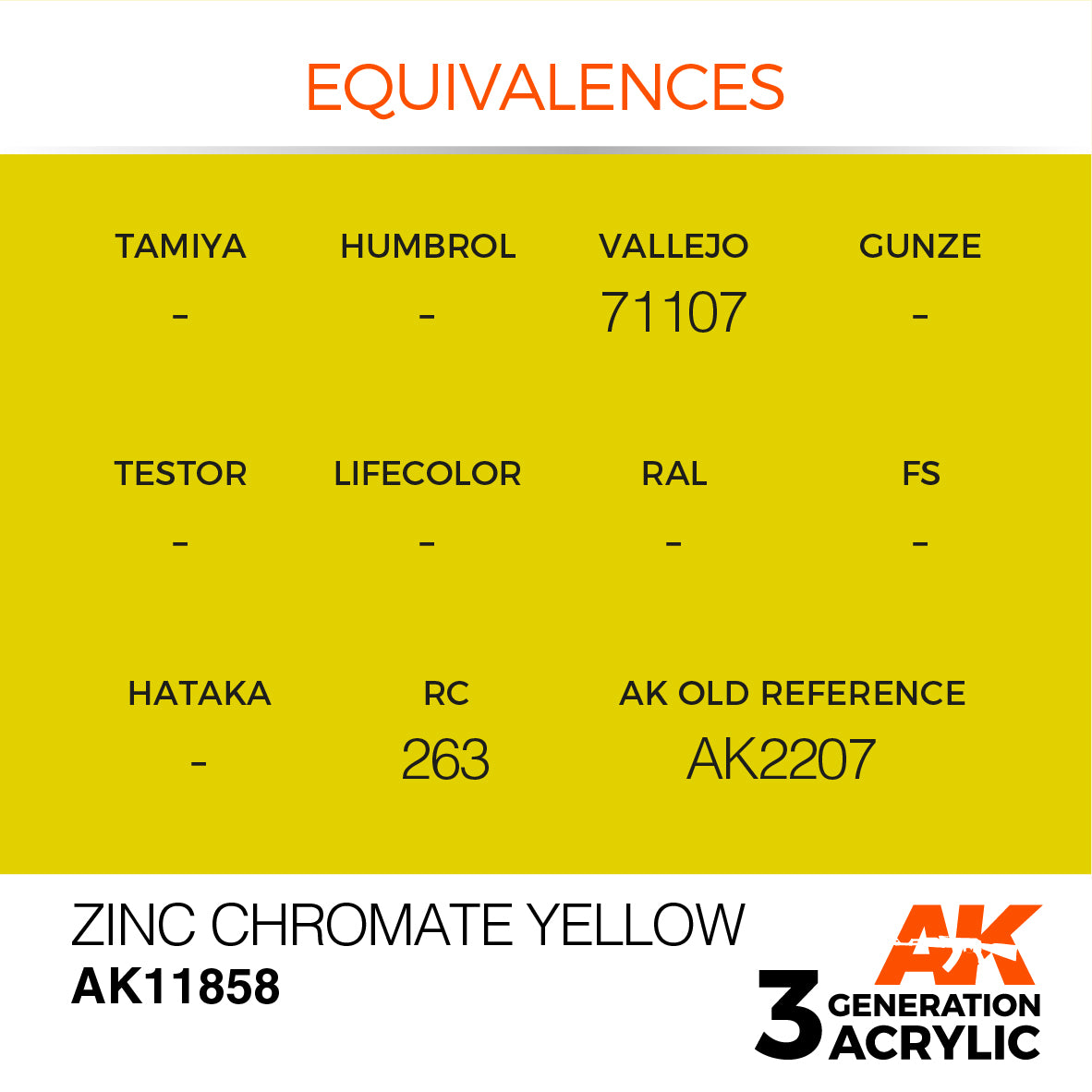 AK Interactive 3G Air - Zinc Chromate Yellow
