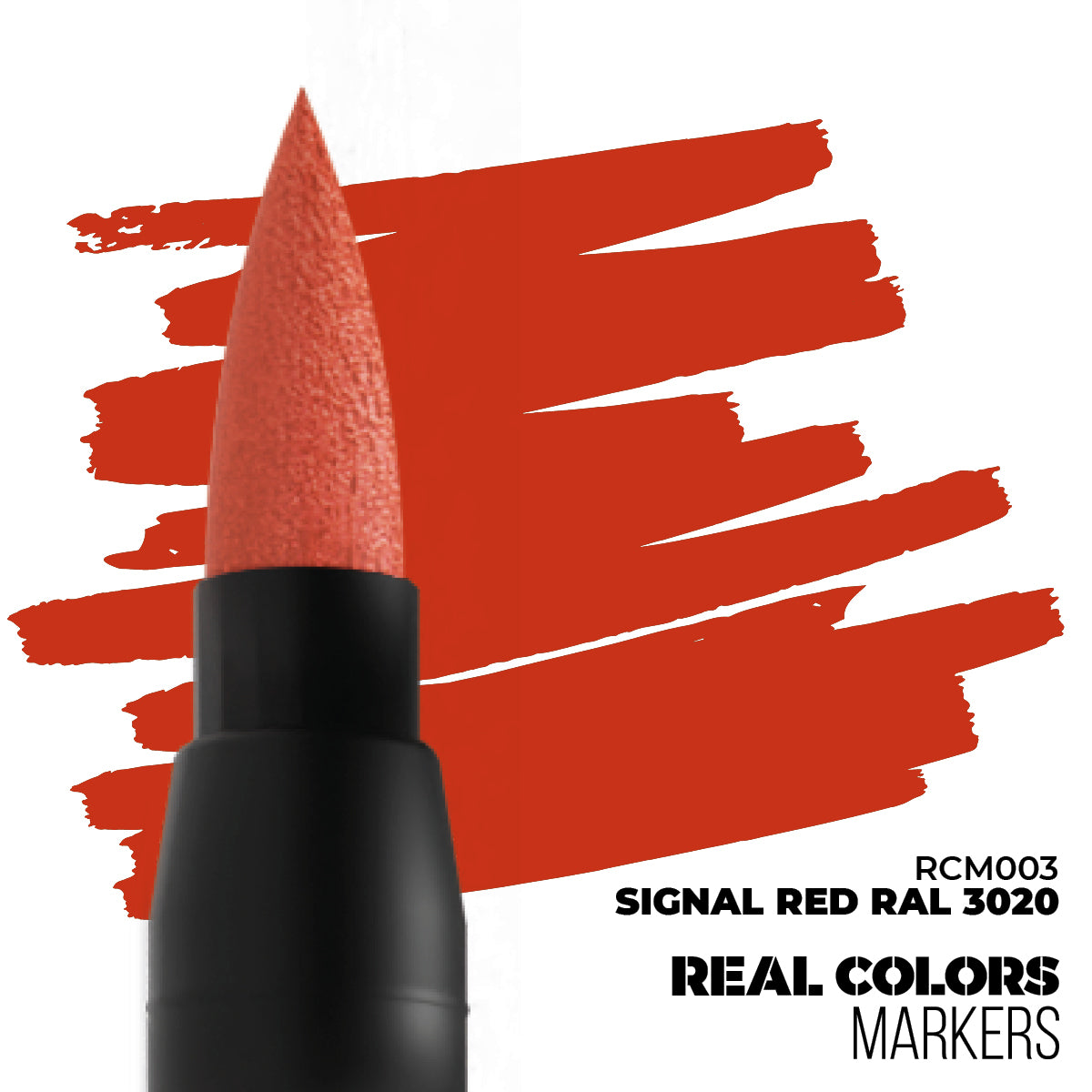 Real Colors Marker: Acrylic Paint Signal Red RAL3020