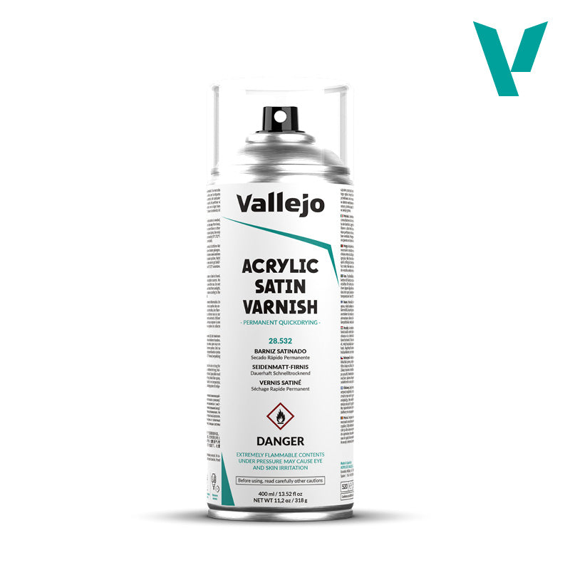 Acrylic Satin Varnish 400ml Spray