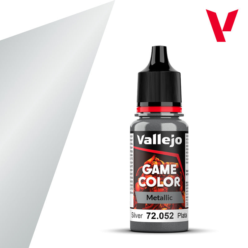 18ml Bottle Metallic Silver Game Color 