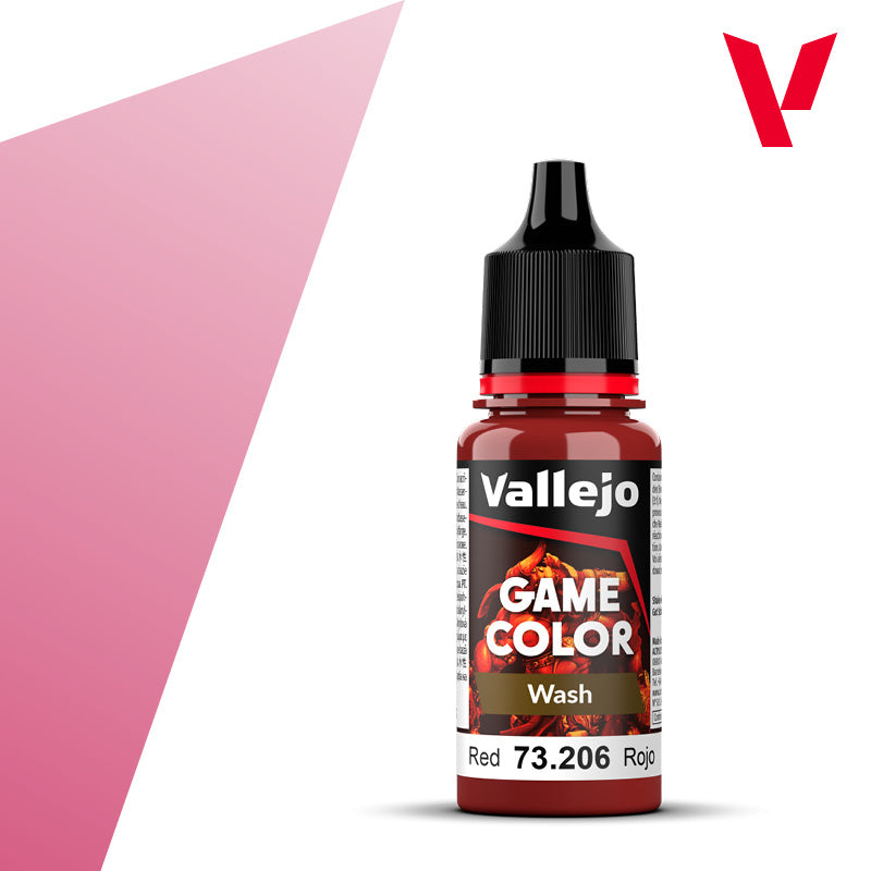 18ml Bottle Red Wash Game Color 