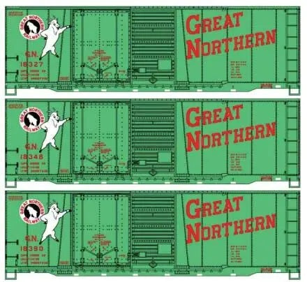 HO 40' Combination Door Steel Boxcars GN