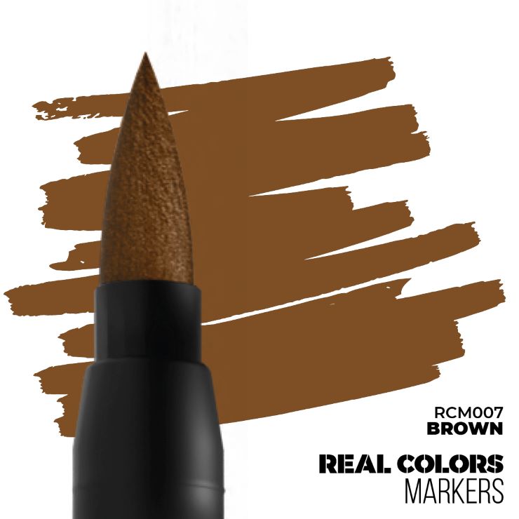 Real Colors Marker: Acrylic Paint Brown