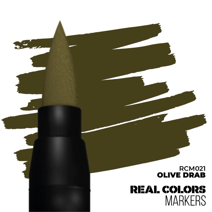 Real Colors Marker: Acrylic Paint Olive Drab
