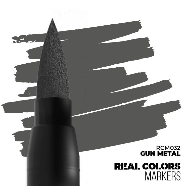 Real Colors Marker: Acrylic Paint Gun Metal