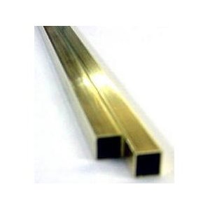 3/16"x12" Square Brass Tube .014 Wall (1)