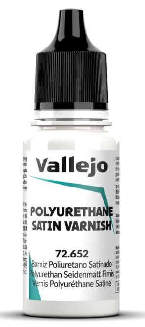 18ml Bottle Polyurethane Satin Varnish Game Color 